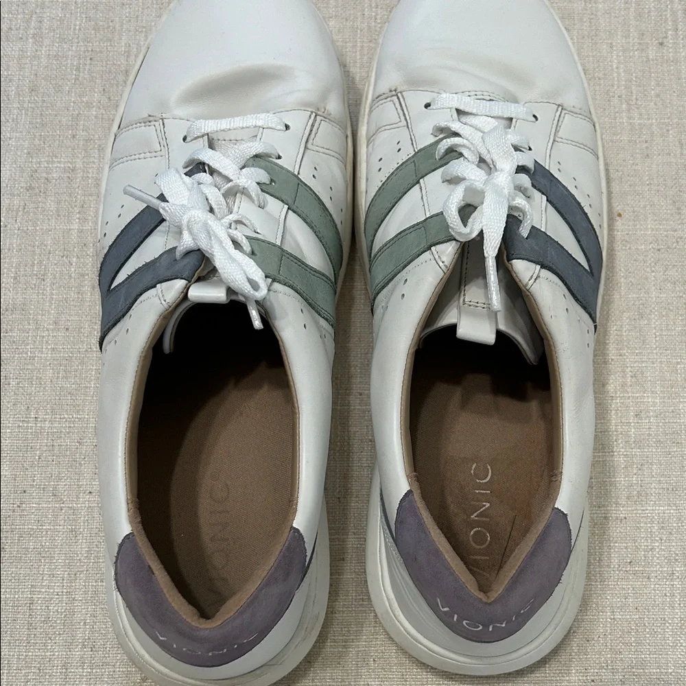 Vionic Sneakers Women’s 10 White Simasa Leather Low Top Tennis Pickle Ball